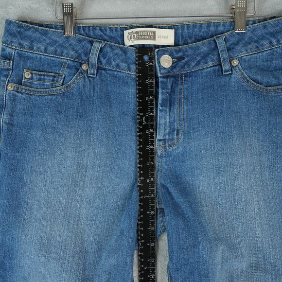Route 66 Denim Capris Womens 13/14 Blue Rolled Cuff Straight Leg Mid Rise - Picture 6 of 8